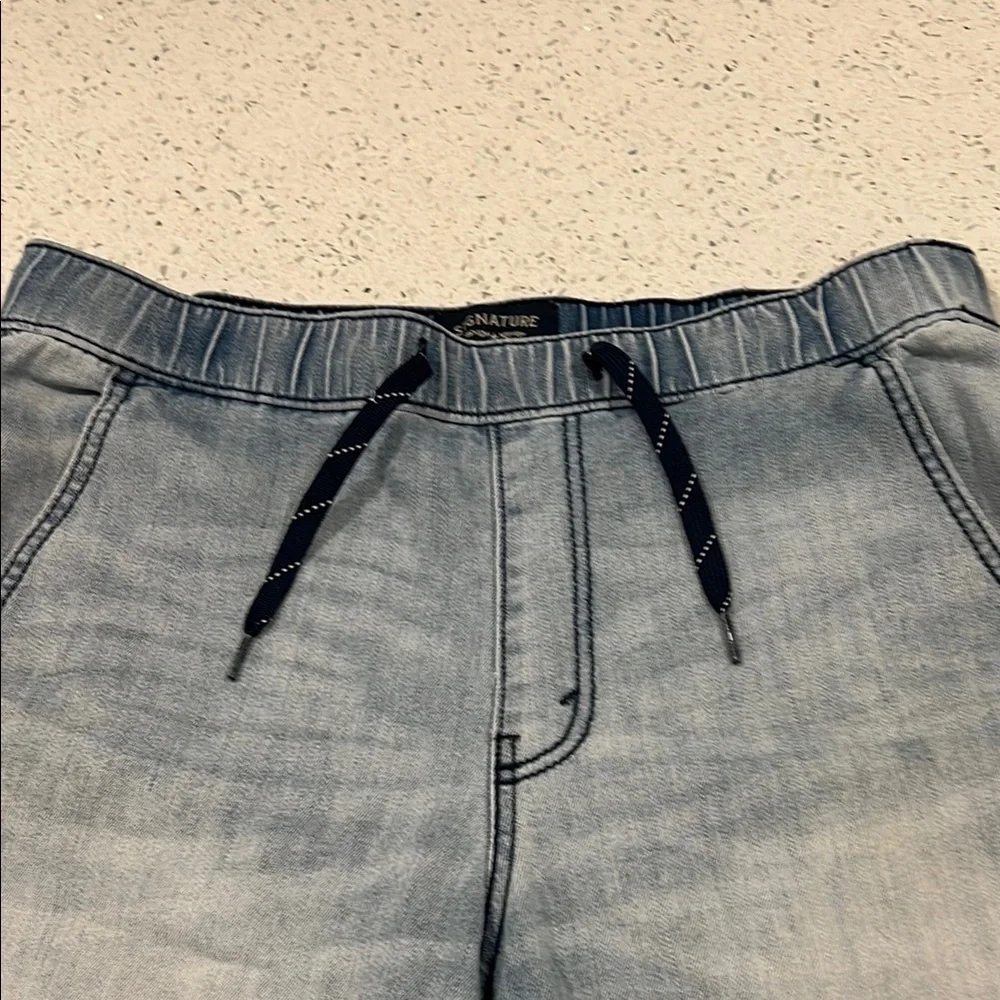 LEVI'S Distressed Stretch Comfort Men's Raw Hem Denim Shorts Size Medium 34” - Picture 3 of 12